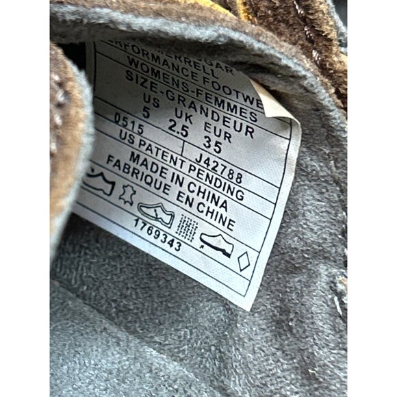 Merrell Womens Size 5 Slip-On Distressed Brown Leather Casual Flats Shoes - Picture 7 of 9